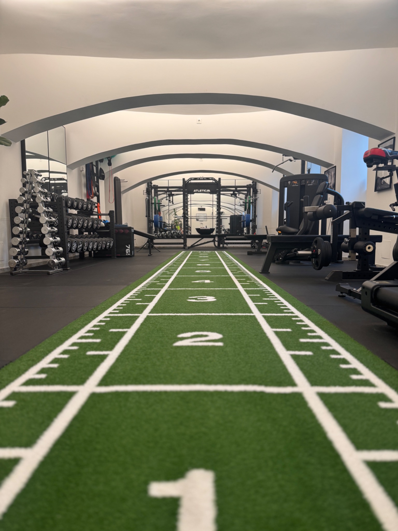 Trainingsbereich im privaten Partnerstudio